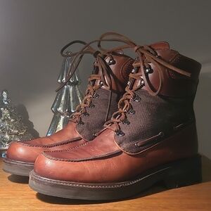 Cole Hahn Women's Vintage Leather Lace-up Boots - Sz 10